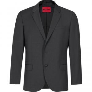 Мужской деловой пиджак HUGO BOSS, черный/серый