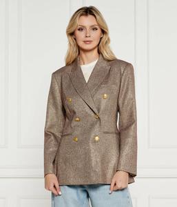 Пиджак женский Tommy Hilfiger с люрексом с добавлением шерсти, коричневый