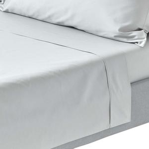 Простыня Homescapes, 270x300 см, серый