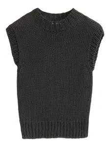 Вязаный жилет без рукавов Lemaire, коричневый