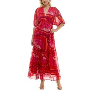 Женское платье макси с v-образным вырезом и расклешенным силуэтом Taylor