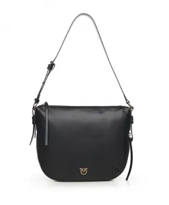 Кожаная сумка Pinko, черный