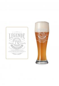 Кружка пивная Luxentu Legende 70 с гравировкой, 500 мл
