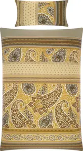 Постельное белье бежевое 1x 155x200 см + 1x 40x80 см Erwin Müller