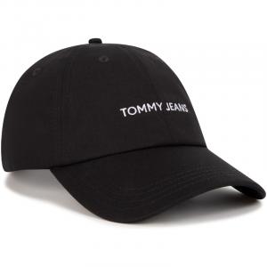 Tommy Hilfiger Хлопковая бейсболка женская черная, Black BDS