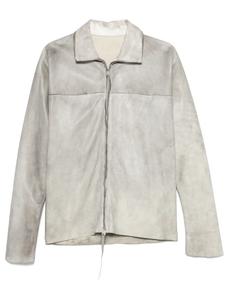 Ma+ кожаная куртка на молнии, серый