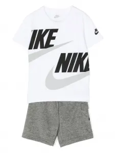 Шорты с эластичным поясом и логотипом Nike Kids, серый