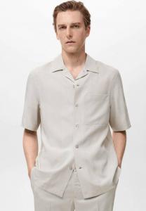 Рубашка Mango, серый