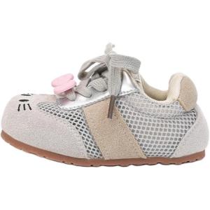 Детские противоскользящие и дышащие повседневные кроссовки для детей 3-7 лет QINUOSHU, серый