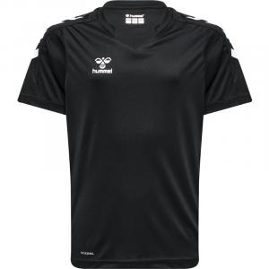 Рубашка hmlcore xk poly jersey s/s kids Hummel, черный
