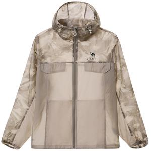 CAMEL Urban Function Series Sun Protection Clothing Unisex Desert Gray/Jade Gray Hooded Thin