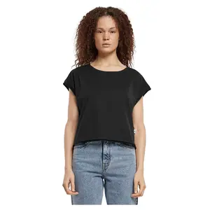 Футболка с коротким рукавом Urban Classics Organic Open Edge, черный