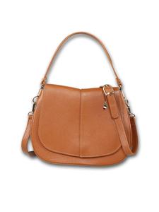 Кожаная сумка через плечо Florence коричневого цвета, примерно 27 см Florence