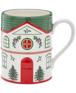 Кружка «Рождественская деревня», зеленая Spode, green