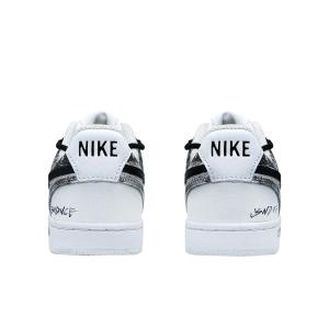 Кроссовки Nike Court Vision 1 Skateboarding Shoes Men Low-top White/black, черный/белый