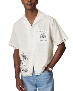 Галера Брашстроук Кэмп Ширт REISS, белый