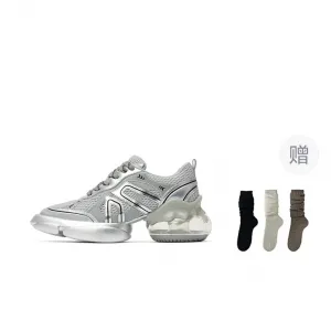 Кроссовки DAPHNE LAB Sugar Drop Chunky Sneakers Women's Low-top, серебряный