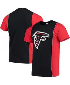 Мужская черно-красная футболка с разрезом Atlanta Falcons Refried Apparel, черный