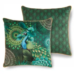 Модная декоративная подушка Агата мандала Hip, Grün + bedruckt