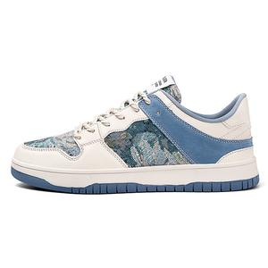 Низкие кеды для скейтбординга Unisex PLAY COBBLER, бежево-голубые