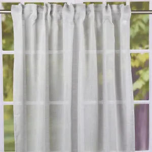 Штора готовая в стиле шарфа с петлевой лентой, фактурная, серая, пятнистая, 140х245 см Schöner-Leben