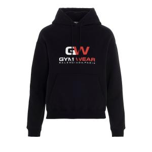 Хлопковое худи Balenciaga GW черного цвета