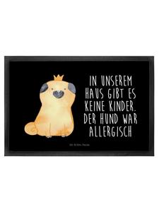 Коврик для ног Mr. & Mrs. Panda, черный