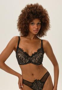 Треугольный бюстгальтер OKSANA ESOTIQ, металлик черный
