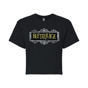 Укороченная футболка для юниоров Beetlejuice Licensed Character, черный