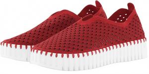 Женские балетки-слипоны Tulip на платформе, темно-красного цвета Ilse Jacobsen, темно-красный