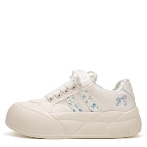 Far Waves водонепроницаемые и износостойкие низкие кеды для скейтбординга женские YUANBO, белый/синий