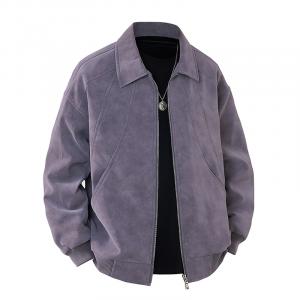 Куртка Unisex Lapel Moderate VanCamel, фиолетовый серый