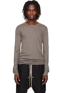 Базовая футболка Gray Temple с длинным рукавом Rick Owens, Dust
