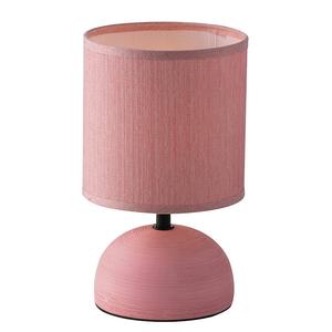 Настольная лампа Luce Ambiente e Design Furore, текстурированная ткань/керамика - 1 лампа - розовый