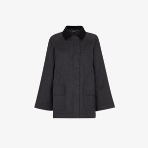 Куртка из вощеного хлопка с карманами Fern Whistles, черный