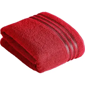 Полотенце для сауны Cult de Luxe с блестящей каймой Vossen, пурпурный