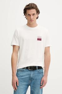 Хлопковая футболка Hugo, бежевый