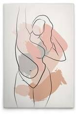 Картина на холсте A.S. Création Positivity 2 цвет weissschwarzgraurosabeige