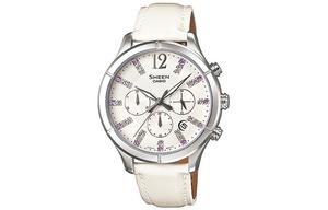 CASIO Часы Women's SHEEN White Watch SHE-5020L-7APR