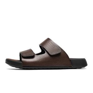 LAORENTOU Мужские слайдеры черно-коричневые коричневые, цвет Brown