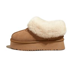 SNOWELF Пуховики короткие зимние ботинки женские Camel со скрытым клином, цвет Camel Hidden Wedge