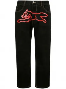 Джинсы с принтом Running Dog Icecream, черный