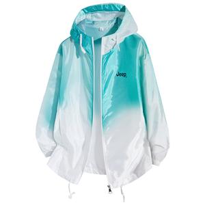 Jeep Сверхлегкая дышащая ветрозащитная одежда с защитой от ультрафиолета унисекс, Green White