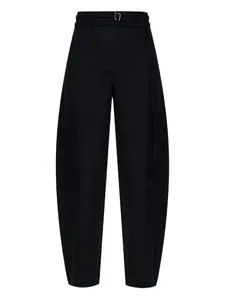 Брюки с застежкой на крючок SPORTMAX, черный