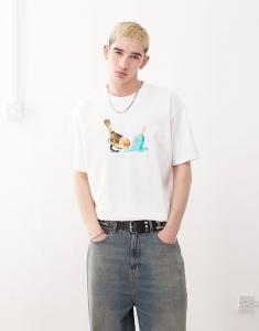 Футболка с графическим принтом Nike SB белого цвета