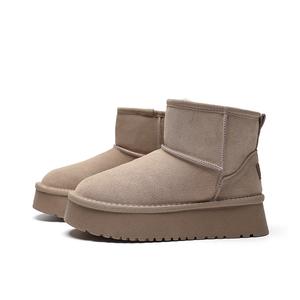 ZHR Женские зимние ботинки Camel, Khaki, Black - Khaki [Crew Suede], цвет Khaki[Crew Suede]