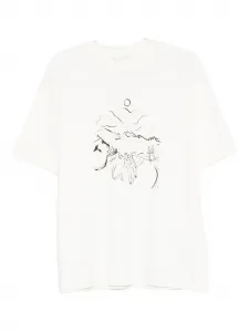 Футболка с пейзажным принтом Drôle De Monsieur, нейтральный