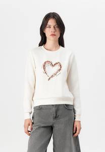 Толстовка ONLY ONLMARCY O NECK, Cloud Dancer/Off-White