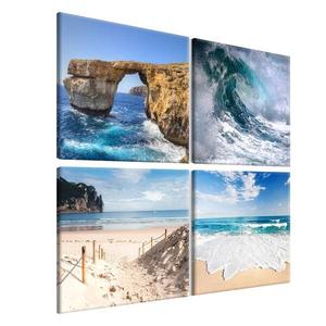 Картина Artgeist Beauty of Ocean (4 шт), 40 см цвет blau/beige