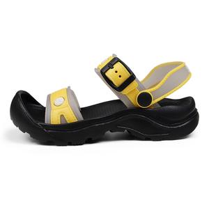 Легкие дышащие детские сандалии с защитой от ударов ZIJIAN, черный/желтый